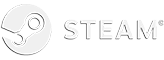 steam logo white